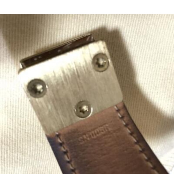 Absolutely Gorgeous White Leather Multi Color Louis Vuitton Bracelet - Picture 9 of 11